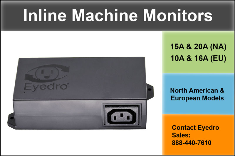Eyedro Inline Machine Monitors for lab and industrial equipment